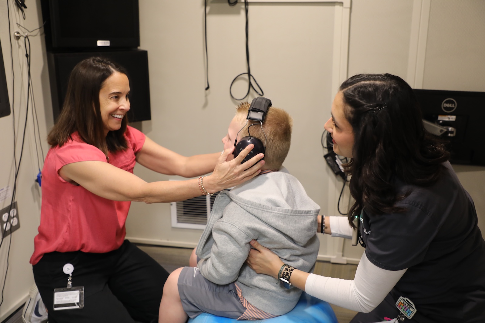 Baylor SLP Student in the Clinic